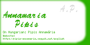 annamaria pipis business card